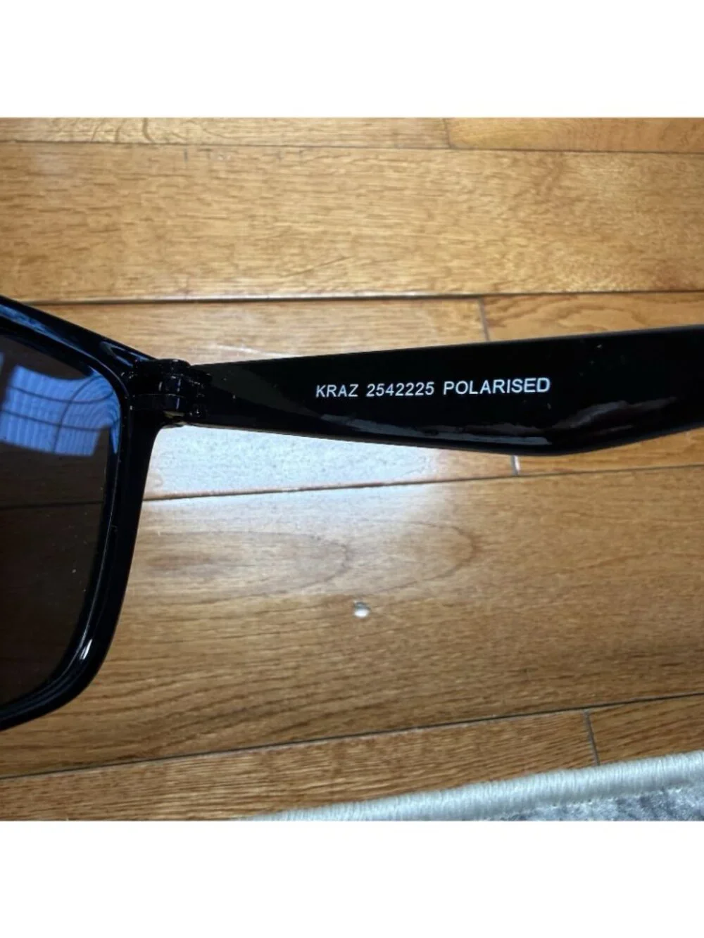 AIRE Kraz Polarized Black Oversized Square Sunglasses Thick Frame UV Chic